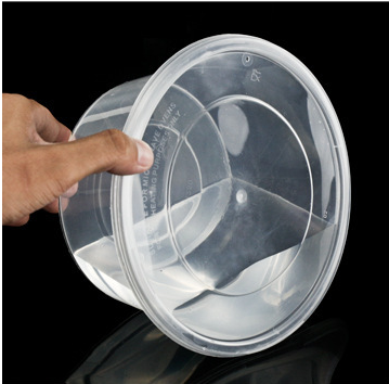 盛世 一次性圆形塑料打包盒 450ml