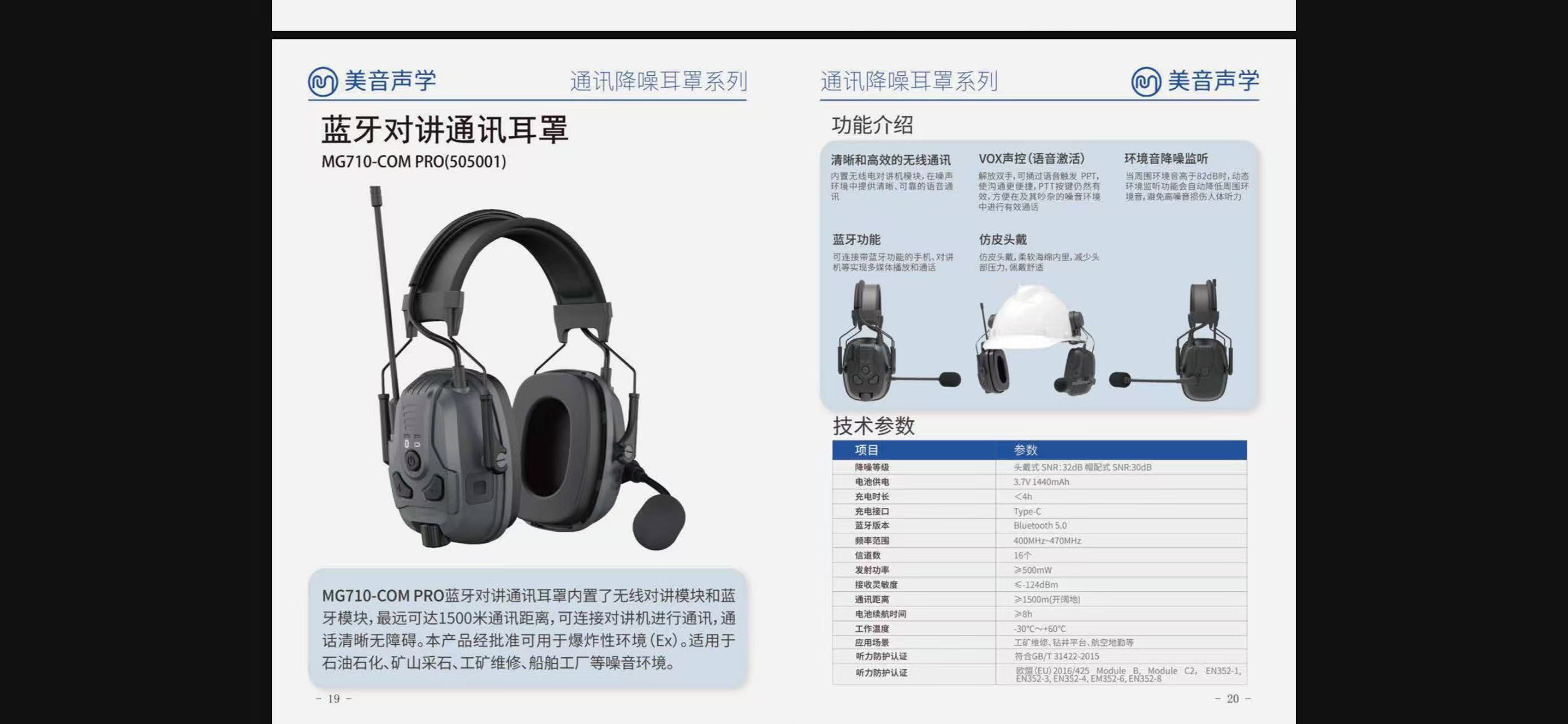 美音声学 MG710-COM PRO(505001)-蓝牙通讯